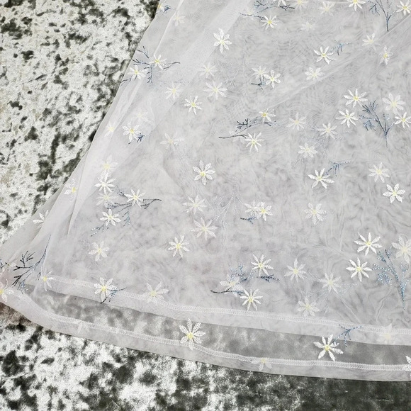 INC International Concepts Daisy-Embroidered Babydoll Lingerie Chemise - Picture 3 of 9